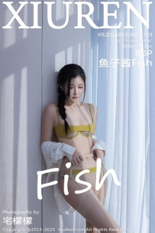 [XiuRen秀人网]No.9709_模特鱼子酱Fish白衬衫露性感内衣配肉丝吊袜秀曼妙身材诱惑写真80P