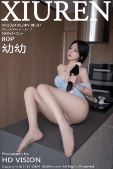 [XiuRen秀人网]No.8597_模特幼幼性感浅蓝色连衣短裙配超薄肉丝秀完美身材迷人诱惑写真80P