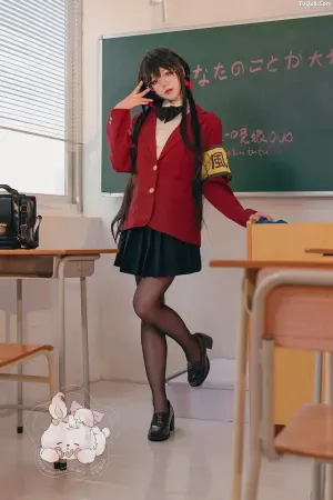 颜值博主咬一口兔娘 No.037 - 风纪委员大凤 主题写真 [57P]