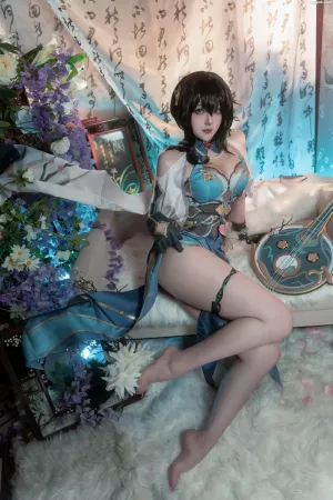 网络美女Natsuko夏夏子-No.071 - 崩坏：星穹铁道 阮梅 主题写真 [76P]