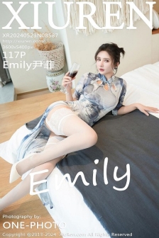 [XiuRen秀人网]No.8587_模特Emily尹菲性感白色蕾丝内衣配白丝吊袜秀惹火身材诱惑写真117P