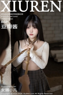 [XiuRen秀人网]No.8439_模特豆瓣酱捆绑主题性感白色上衣配开档黑丝秀丰满身材诱惑写真85P