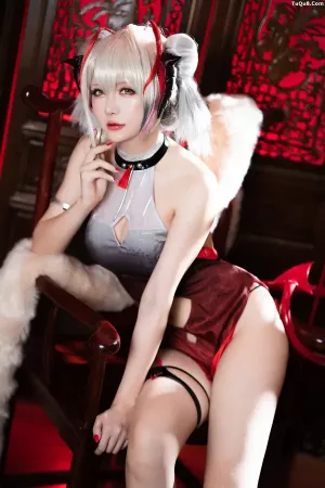 Coser美女星之迟迟No.118 - W 同人旗袍 主题写真 [33P]