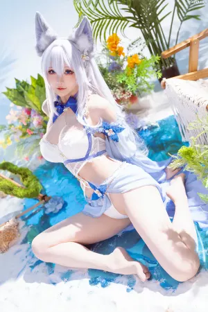 Coser美女星之迟迟 NO.313 - 2026-1-C 【碧蓝航线-信浓泳装】 [52P]