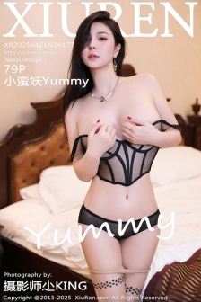 [XiuRen秀人网]No.10177_模特小蛮妖Yummy黑色情趣内衣配开档肉丝秀完美身材诱惑写真79P
