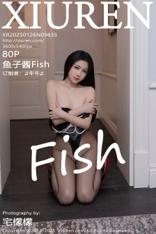 [XiuRen秀人网]No.9835_模特鱼子酱Fish性感黑色皮质服饰配超薄黑丝秀曼妙身材诱惑写真80P