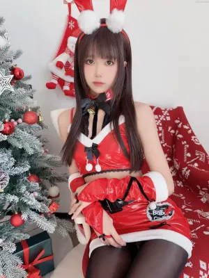 Coser美女布丁大法 NO.067 – 圣诞兔 主题写真 [135P]