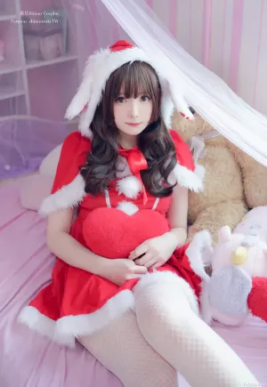 Coser美女_霜月shimo_No.027 – 兔子圣诞节 主题写真 [12P]