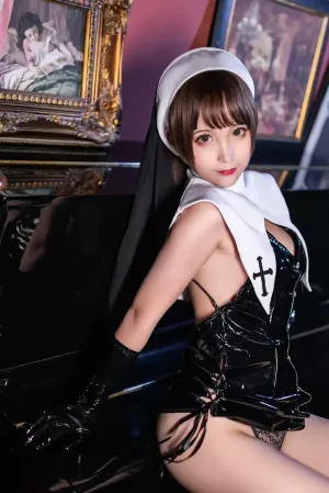 Coser美女蠢沫沫No.166 – 沫沫真爱版 魅–皮修女 主题写真 [40P]